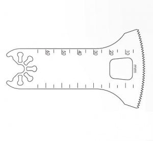 Brasseler USA Small Bone Saw Blades and Rasps - Small Bone Saw Blade, 65.0 x 49.0 mm - KM71-550