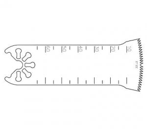 Brasseler USA Small Bone Saw Blades and Rasps - Small Bone Saw Blade, 65.0 x 32.5 mm - KM71-551