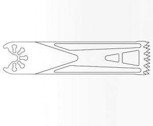 Brasseler USA Small Bone Saw Blades and Rasps - Small Bone Saw Blade, 92.0 x 25.4 mm - KM71-563