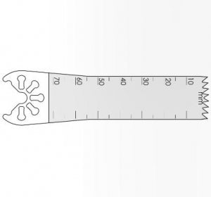 Brasseler USA Small Bone Saw Blades and Rasps - Small Bone Saw Blade, 70.0 x 19.5 mm - KM71-577