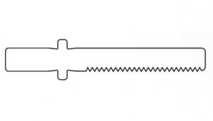 Brasseler USA Sternum Saw Blades - Sternum Saw Blade, Surgical, 32.0 x 6.4 mm - KM-97N