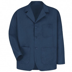 Vf Workwear-Div / Vf Imagewear (W) Men's Lapel Three-Button Coats - Men's 3-Button Lapel Counter Coat, Navy, Size 4XL - KP10NV4XL