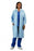 Kappler USA Pro-Vent 10, 000 Full-Cut Lab Coat - Pro-Vent 10, 000 6-Snap Front Lab Coat, Blue, Size 2XL - MS235BU-2X