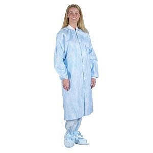 Kappler USA Pro-Vent 10, 000 Full-Cut Lab Coat - Pro-Vent 10, 000 6-Snap Front Lab Coat, Blue, Size 4XL - MS235BU-4X