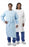 Kappler ProVent 10, 000 Lab Coats - ProVent Lab Coat, Full Cut, Zippered Closure, Knit Collar and Cuffs, 3 Sewn-On Pockets (1 Breast, 2 Hip), Blue, Size S - MS235WH-SM