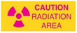 Techno-Aide Radiation Area Sign - Caution Sign - CRA-17