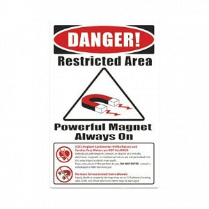 Techno-Aide Warning Signs - MRI Warning Sign, Wall - MBN-13E