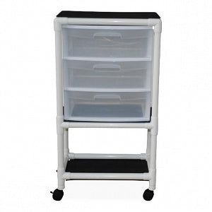 Techno-Aide MRI Carts - Universal MRI Cart with 3 Drawers, 25" Long x 16" Deep - MSC-04