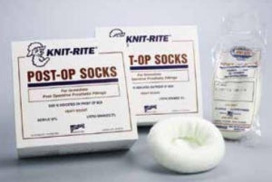 Knit-Rite Post-Op Prosthetic Socks - X-Static Post-Op Sock with Silver Fibers, Nonsterile, 18" Long x 6" Top x 5" Toe - 1PL3-05-18