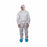 Keystone Adjustable Cap Corp KEYGUARD Coveralls with Hood - COVERALL, KEYGUARD, WHT, HOOD, EL W & A, 3XL - CVL-KG-H-E-3XL