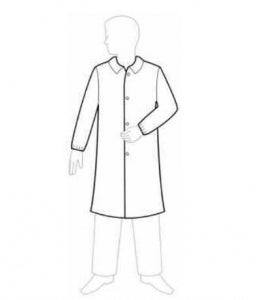 Keystone Adjustable Cap Polypropylene Pocketless Lab Coats - Polypropylene Lab Coat, No Pocket, Snaps, Size 2XL - LC0-WE-NW-2X