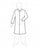 Keystone Adjustable Cap Polypropylene Pocketless Lab Coats - Polypropylene Lab Coat, No Pocket, Snaps, Size 2XL - LC0-WE-NW-2X