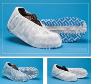 Keystone Adjustable Cap Nonskid Polypropylene Shoe Covers - Shoe Cover, Polypropylene, Nonskid, Blue - SC-NWI-NS