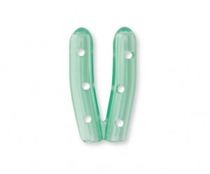 Key Surgical Twin Caps - Instrument Tip Cap with Vents, Twin Cap, Green Tint, 0.109" x 0.75" - 3-06-03