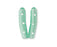 Key Surgical Twin Caps - Instrument Tip Cap with Vents, Twin Cap, Green Tint, 0.109" x 0.75" - 3-06-03