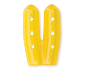 Key Surgical Twin Caps - Instrument Tip Cap with Vents, Twin Cap, Yellow Tint, 0.187" x 1" - 3-06-05