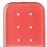 Key Surgical Osteotome Caps - Osteotome Cap with Vents, Red Tint, 1.5" x 1.5" - 3-08-18