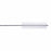 Key Surgical Inc. Channel Cleaning Brushes - Cleaning Channel Brush, 2" Stainless Steel Handle, 6" x 0.5" - BR-06-500-50