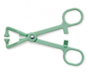 Key Surgical Plastic Towel Clamps - Angled Towel Clamp, 4.75" , Light Green - KS-348