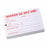 Key Surgical Write-On Tags - Write-On Tags, 3" x 5", Red, Do Not Use - RT-100