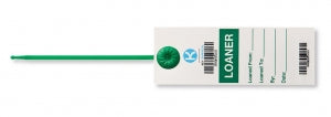 Key Surgical Smart Tags - 2" x 5.5" Smart Tag, LOANER, Green - ST-0203