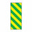 Key Surgical Patterned Sheet Tape - 1/4" Sheet Tape, ID, Yellow / Green Diagonal Stripe - T-320-0503