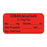 Anesthesia Label, With Experation Date, Time, And Initial, Paper, Permanent, "Cisatracurium 2 Mg/Ml", 1" Core, 1-1/2" X 3/4", Fl. Red, 500 Per Roll