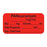 Anesthesia Label, With Experation Date, Time, And Initial, Paper, Permanent, "Pancuronium Mg/Ml", 1" Core, 1-1/2" X 3/4", Fl. Red, 500 Per Roll