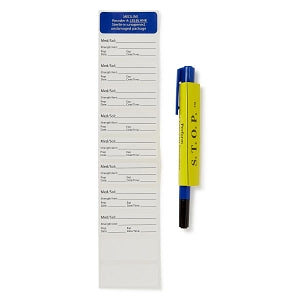 Medline Sterile Blank Surgical Labels - Blank Labels, 10/Sheet with Skin / Utility Marker, Gold - LBLBLANKGSM