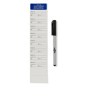 Medline Sterile Blank Surgical Labels - Blank Labels, 10/Sheet with Marker - LBLBLANKM