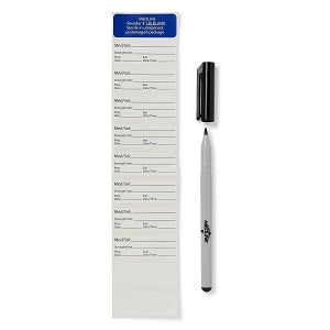 Medline Sterile Blank Surgical Labels - Blank Labels, 10/Sheet with Marker - LBLBLANKM