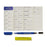 Medline Sterile Surgical Time-Out Preprocedure Labeling Sheets - Standard Labels, 23/Sheet with Skin / Utility Marker, Gold - LBLSTNDGSM