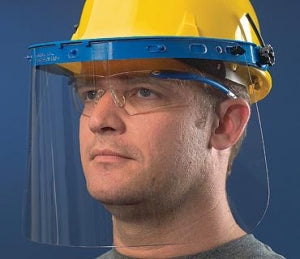 MCR Safety PETG Faceshield Visor - Clear PETG Faceshield Visor, .040 Thick, 8" x 16" - 181640C