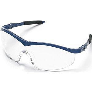 MCR Safety Storm Safety Glasses - Storm Safety Glasses with Clear Lens, Navy Frame - ST120C