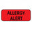 Laguna Coast Association Allergy Labels - Allergy Alert Label, 7/8" x 2-1/4" - 10850-200