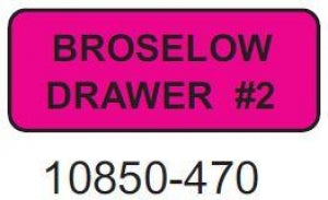 Laguna Coast Broselow Drawer Labels - Broselow Drawer Label, #2, Pink - 10850-470