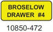 Laguna Coast Broselow Drawer Labels - Broselow Drawer Label, #4, Yellow - 10850-472