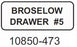 Laguna Coast Broselow Drawer Labels - Broselow Drawer Label, #5, White - 10850-473