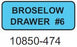 Laguna Coast Broselow Drawer Labels - Broselow Drawer Label, #6, Blue - 10850-474