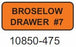 Laguna Coast Broselow Drawer Labels - Broselow Drawer Label, #7, Orange - 10850-475