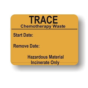 Laguna Coast Assoc Medication Labels / Tapes - Trace Chemo Waste Label - 10850-61