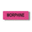 Laguna Coast Assoc Medication Labels / Tapes - Morphine Label, Fluorescent Pink - 10850-79