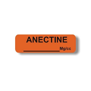 Laguna Coast Assoc Medication Labels / Tapes - Anectine Label, Red - AM108-K