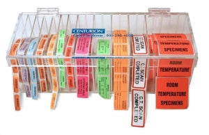 Centurion Centurion Label Dispensers - Clear 14"W Label Dispenser with Removable Dividers - LD3