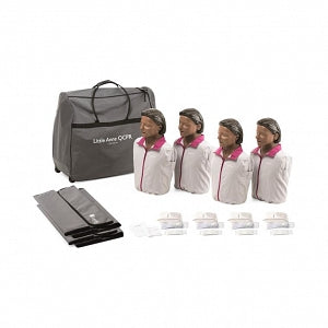 Laerdal Little Anne QCPR Manikins - Little Anne CPR Manikins, Dark-Skinned, QCPR 4-Pack - 124-03050