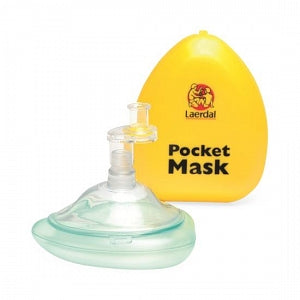 Laerdal Pocket Respiratory Face Mask - Pocket Respiratory Face Mask with Yellow Case - 82001933