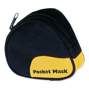 Laerdal Pocket Mask with Gloves and Wipes - Pocket CPR Mask with Gloves and Wipes in Soft Case, Blue - 82004133