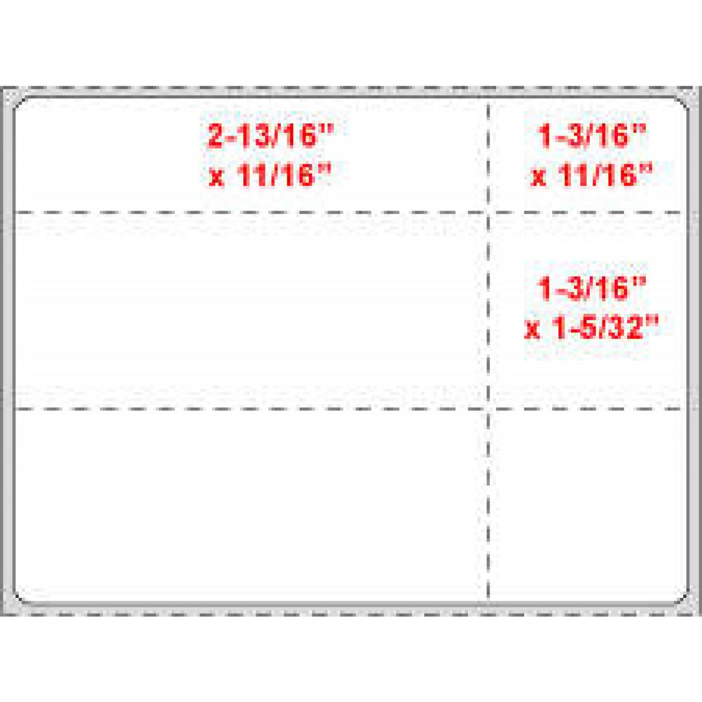 Label Direct Thermal Paper Permanent 3" Core 4" X 3 White 2000 Per Roll