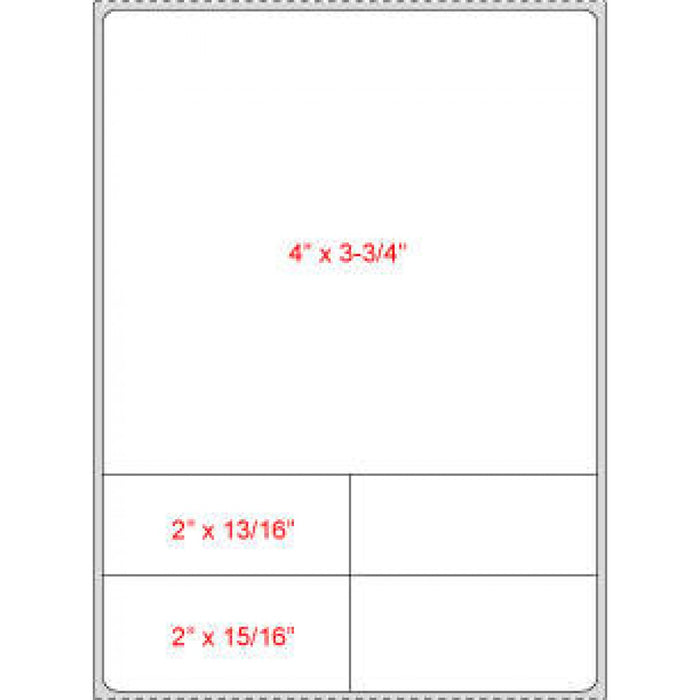 Label Thermal Transfer Paper Permanent 3" Core 4" X 5 1/2" White 1000 Per Roll, 6 Rolls Per Case