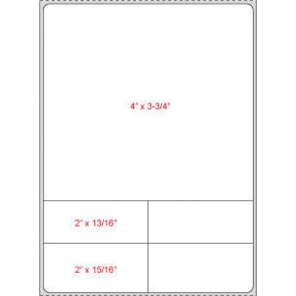 Label Direct Thermal Paper Permanent 1" Core 4" X 5 1/2" White 500 Per Roll